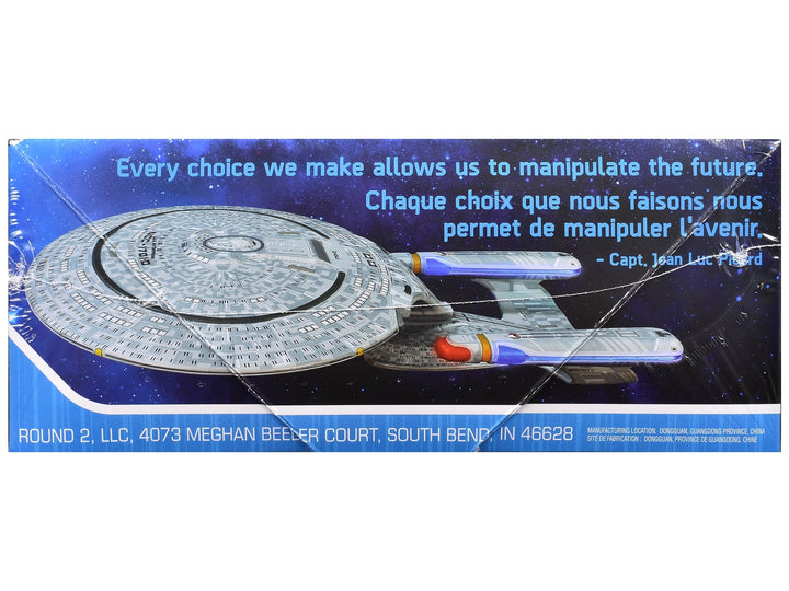 Skill 2 Model Kit U.S.S. Enterprise NCC-1701-D Space Ship "Star Trek: The Next Generation" (1987) TV Series 1/2500 Scale Model by AMT image 2
