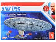 Skill 2 Model Kit U.S.S. Enterprise NCC-1701-D Space Ship "Star Trek: The Next Generation" (1987) TV Series 1/2500 Scale Model by AMT image 3