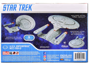 Skill 2 Model Kit U.S.S. Enterprise NCC-1701-D Space Ship "Star Trek: The Next Generation" (1987) TV Series 1/2500 Scale Model by AMT image 4