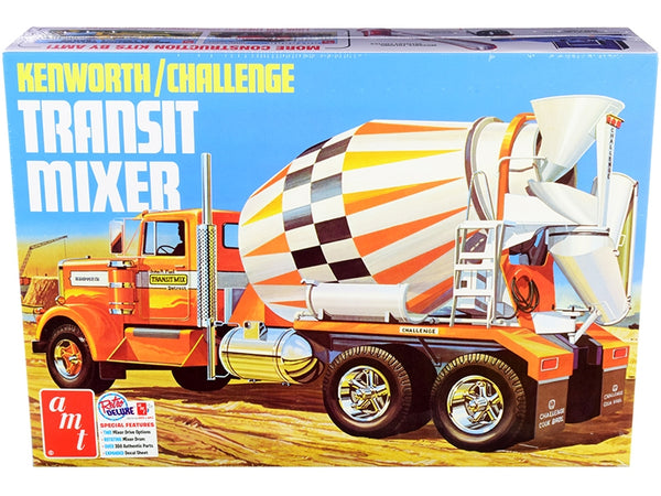 AMT Kenworth Challenge Transit cement mixer truck, 1:25 scale model kit AMT1215