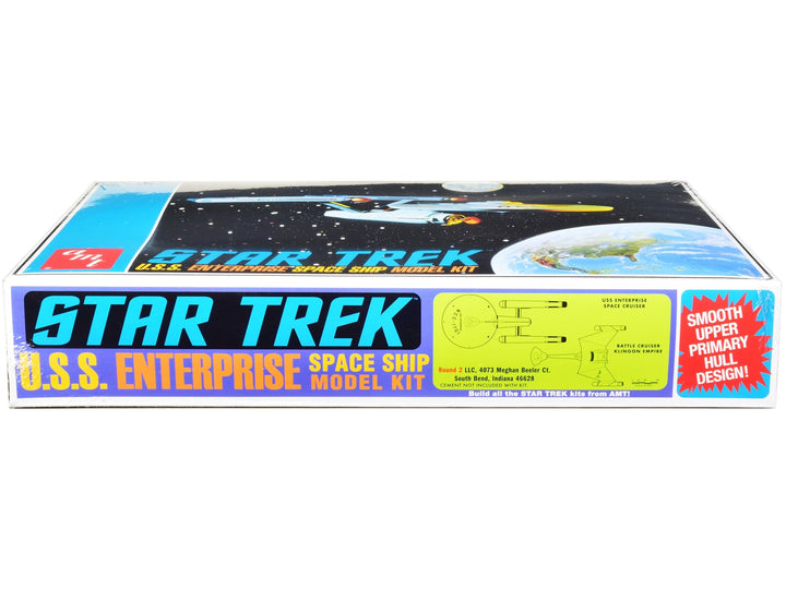 Skill 2 Model Kit U.S.S. Enterprise NCC-1701 Space Ship "Star Trek" 1/650 Scale Model by AMT image 2