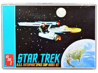 Skill 2 Model Kit U.S.S. Enterprise NCC-1701 Space Ship "Star Trek" 1/650 Scale Model by AMT image 4