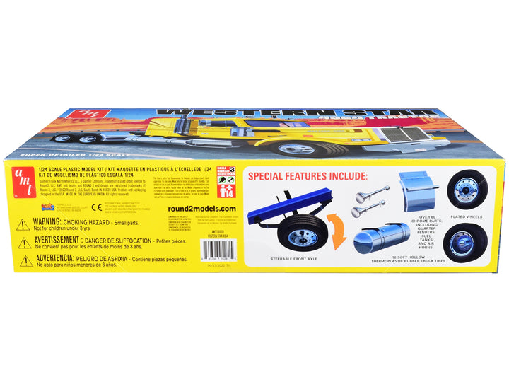 Skill 3 Model Kit Western Star 4964 Truck Tractor 1/24 Scale Model by AMT image 2
