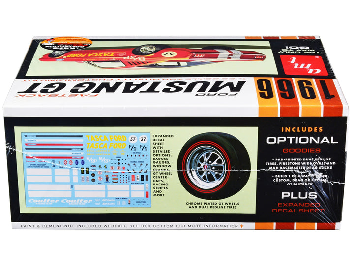 Skill 2 Model Kit 1966 Ford Mustang GT Fastback 1/25 Scale Model by AMT image 2