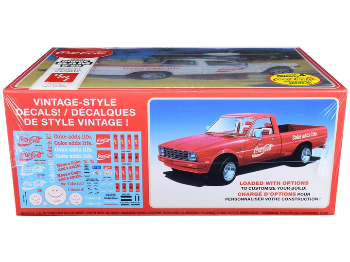 Skill 3 Model Kit 1980 Dodge Ram D-50 Pickup Truck "Coca-Cola" Four Bottle Crates 1/25 Scale Model by AMT image 2