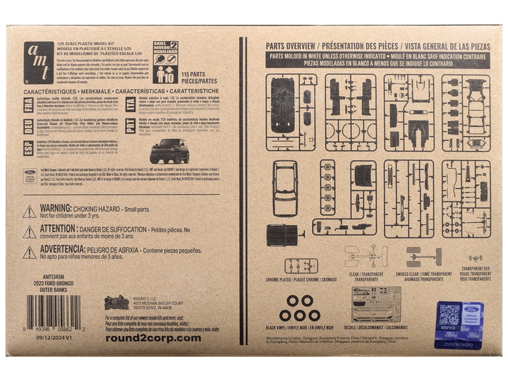 Skill 2 Model Kit 2023 Ford Bronco Outer Banks 1/25 Scale Model by AMT image 2