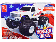 Skill 1 Snap Model Kit Chevrolet Silverado "USA-1" Monster Truck 1/32 Scale Model by AMT image 3