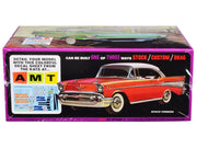 Skill 2 Model Kit 1957 Chevrolet Bel Air "Pepper Shaker" 3 in 1 Kit 1/25 Scale Model by AMT image 2