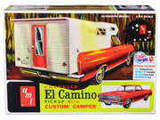 Skill 2 Model Kit 1965 Chevrolet El Camino with Camper 3-in-1 Kit 1/25 Scale Model by AMT image 3