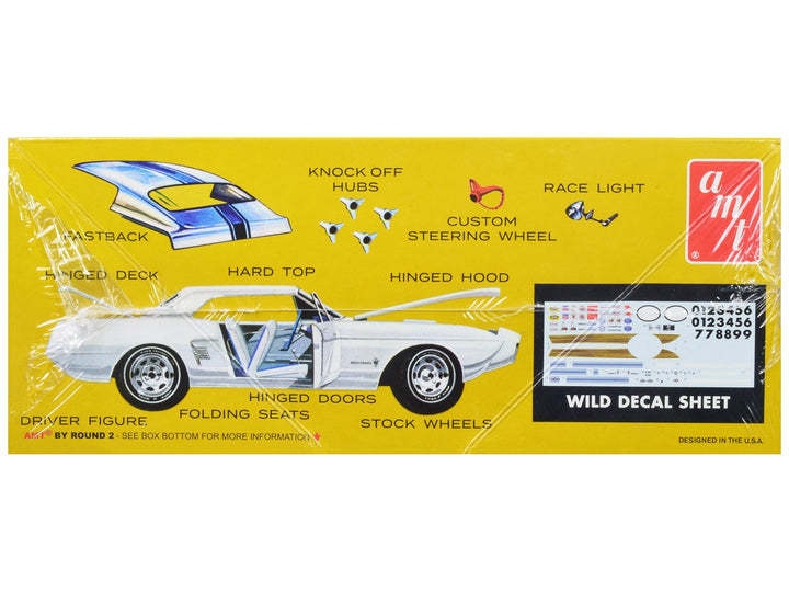 Skill 2 Model Kit 1963 Ford Mustang II Concept Car 1/25 Scale Model by AMT image 2