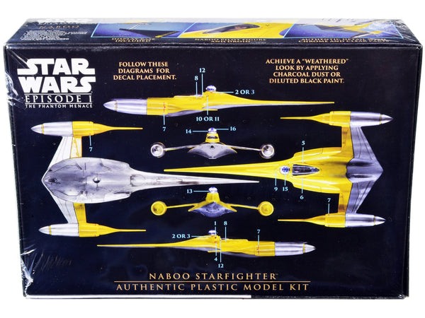 Skill 2 Model Kit Naboo Starfighter Spaceship "Star Wars: Episode I - The Phantom Menace" (1999) Movie 1/48 Scale Model by AMT image 3
