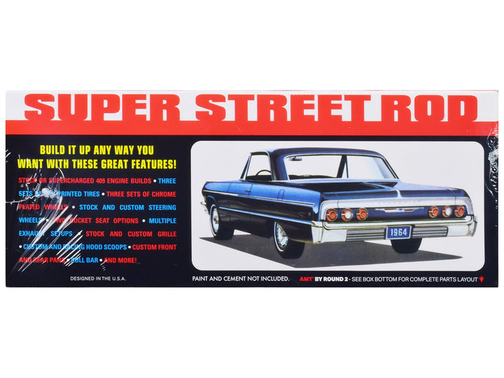 Skill 2 Model Kit 1964 Chevrolet Impala "Super Street Rod" 3-in-1 Kit 1/25 Scale Model by AMT image 2