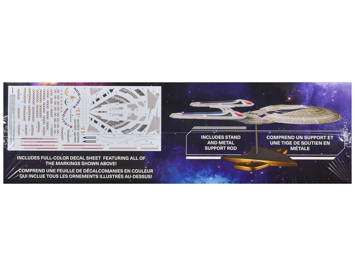 Skill 2 Model Kit U.S.S. Enterprise NCC-1701-E Space Ship "Star Trek: First Contact" (1996) Movie 1/1400 Scale Model by AMT image 2