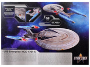 Skill 2 Model Kit U.S.S. Enterprise NCC-1701-E Space Ship "Star Trek: First Contact" (1996) Movie 1/1400 Scale Model by AMT image 4