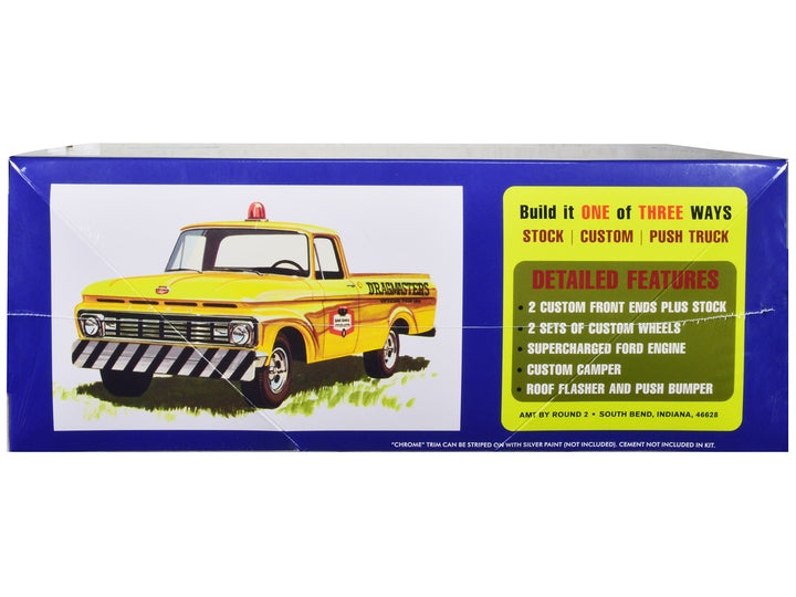 Skill 2 Model Kit 1963 Ford F-100 Camper Pickup Truck 3-in-1 Kit 1/25 Scale Model by AMT image 2