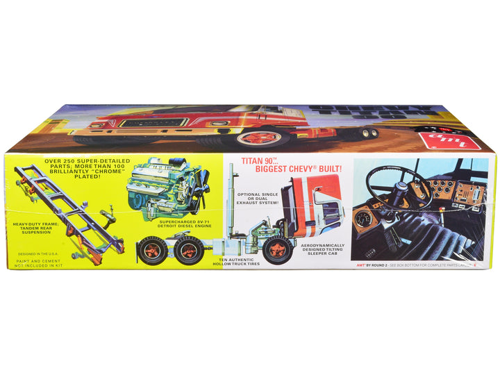 Skill 3 Model Kit Chevrolet Titan 90 Tractor Truck 1/25 Scale Model by AMT image 2