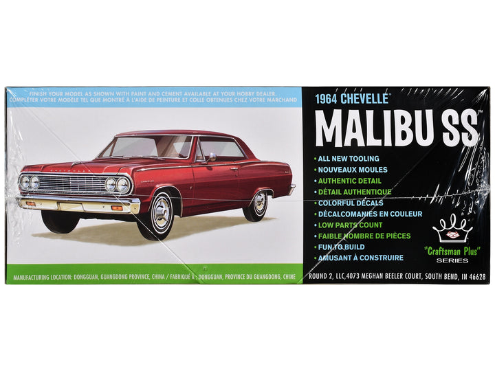 Skill 2 Model Kit 1964 Chevrolet Chevelle Malibu SS "Craftsman Plus" Series 1/25 Scale Model by AMT image 2