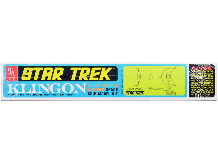 Skill 2 Model Kit "Klingon Warrior Empire" Alien Battle Cruiser "Star Trek" (1966-1969) TV Series 1/650 Scale Model by AMT image 2