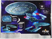 Skill 2 Model Kit U.S.S. Enterprise NCC-1701-D Space Ship "Star Trek: The Next Generation" (1987-1994) TV Series 1/1400 Scale Model by AMT image 4