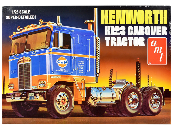 Skill 3 Model Kit Kenworth K-123 Cabover Truck Tractor "Gulf Oil" 1/25 Scale Model by AMT image 2