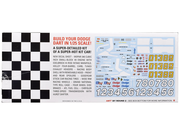 Skill 2 Model Kit Dodge Dart Sportsman Short Track "Kit Car" 1/25 Scale Model by AMT image 2
