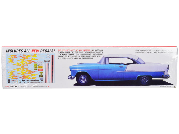 Skill 3 Model Kit 1955 Chevrolet Bel Air Hardtop 1/16 Scale Model by AMT image 2