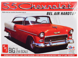 Skill 3 Model Kit 1955 Chevrolet Bel Air Hardtop 1/16 Scale Model by AMT image 3