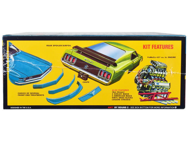 Skill 3 Model Kit 1970 Ford Mustang Funny Car "Mach Won" 1/25 Scale Model by AMT image 2