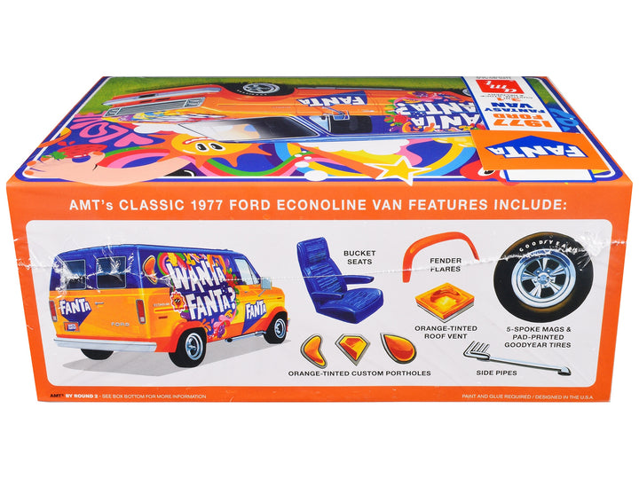 Skill 2 Model Kit 1977 Ford Custom Van "Fanta" 1/25 Scale Model by AMT image 2