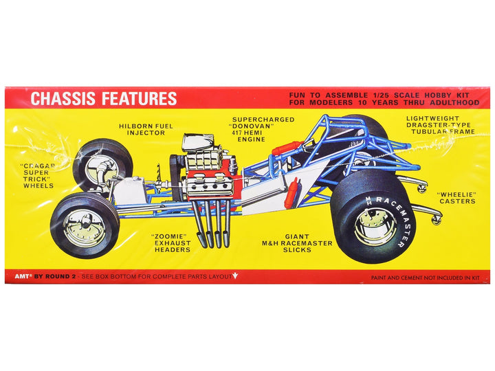 Skill 2 Model Kit Plymouth Funny Car "Mopower" 1/25 Scale Model by AMT image 2
