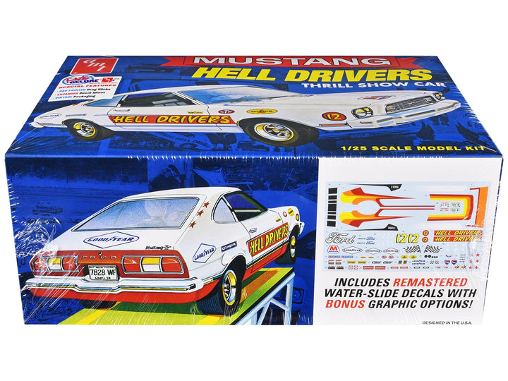 Skill 2 Model Kit 1977 Ford Mustang "Hell Drivers" Thrill Show Car 1/25 Scale Model by AMT image 2