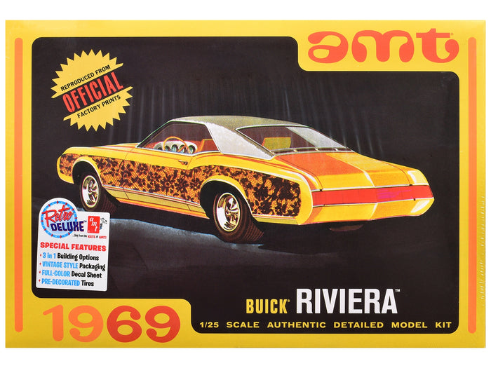 Skill 2 Model Kit 1969 Buick Riviera 1/25 Scale Model by AMT