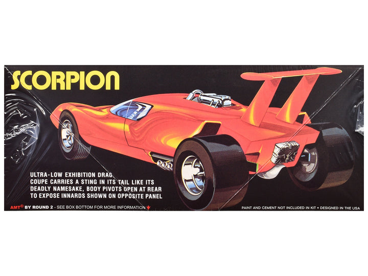 Skill 3 Model Kit Scorpion Mid-Engine Drag Coupe 1/25 Scale Model by AMT image 2