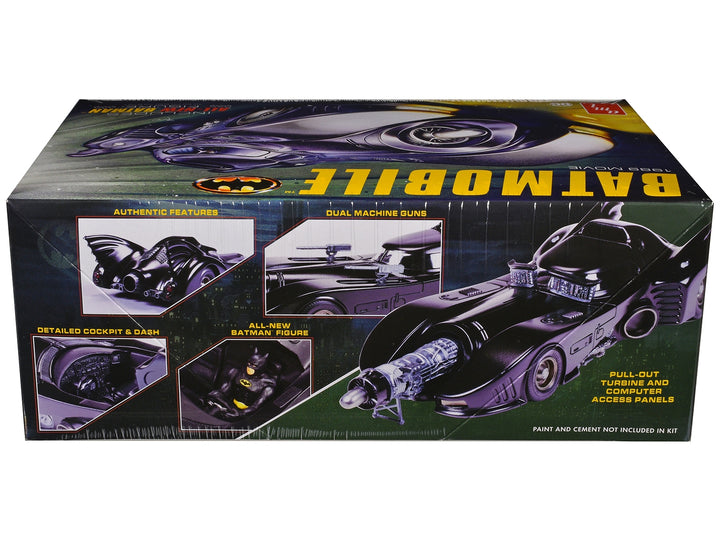 Skill 2 Model Kit Batmobile with Seated Batman Figure "Batman" (1989) Movie 1/25 Scale Model by AMT image 2