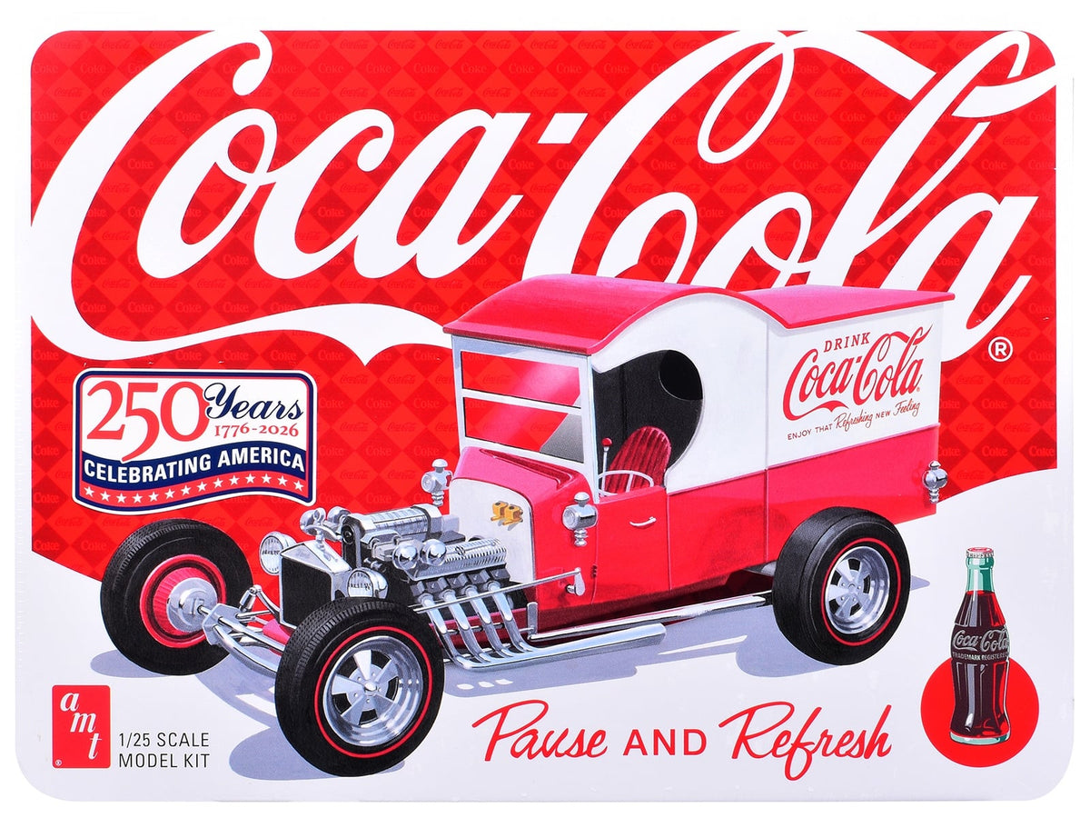 AMT 1523 1/25 1925 Ford Model T Coca-Cola Double Kit with Collector Tin