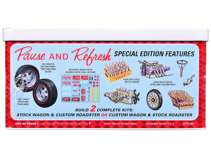 Skill 2 Model Kit Ford Model T Panel "Coca-Cola" with Collector Tin 1/25 Scale Model by AMT image 2