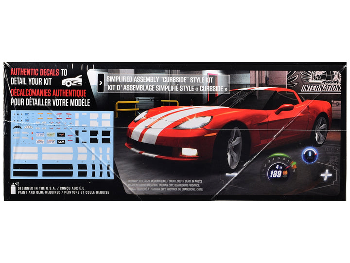 Skill 2 Model Kit of 2012 Chevrolet Corvette Coupe "CSR Racing" 1/25 Scale Model by AMT image 2