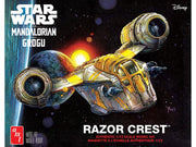 Skill 2 Model Kit Razor Crest Spaceship "Star Wars: The Mandalorian" 1/72 Scale Model by AMT