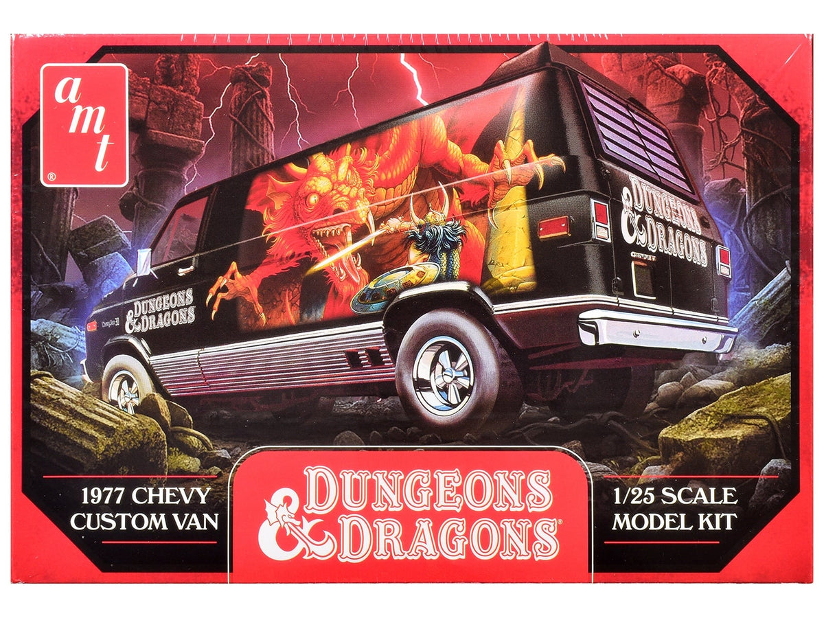Skill 2 Model Kit 1977 Chevrolet Custom Van "Dungeons & Dragons" 1/25 Scale Model by AMT