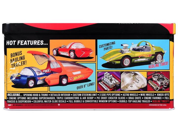 Skill 2 Model Kit Hot Wheels Silhouette with Collector Tin 1/25 Scale Model by AMT image 2
