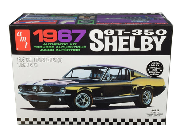AMT 1967 Ford Mustang Shelby GT350 Black, 1:25 scale model kit AMT834M