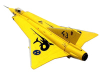 Saab J35J Draken Fighter Aircraft "43-10 3 "Johan Gul" Squadron 10 Wing Final Flight Livery" (1997) Swedish Air Force 1/72 Diecast Model Airplane by Aviation 72 image 3