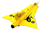 Saab J35J Draken Fighter Aircraft "43-10 3 "Johan Gul" Squadron 10 Wing Final Flight Livery" (1997) Swedish Air Force 1/72 Diecast Model Airplane by Aviation 72 image 4