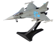 Saab JAS 39A Gripen Fighter Aircraft "131 F 7 Wing Cat's Paw Livery Satenas Air Base" (2006) Swedish Air Force 1/72 Diecast Model Airplane by Aviation 72 image 4
