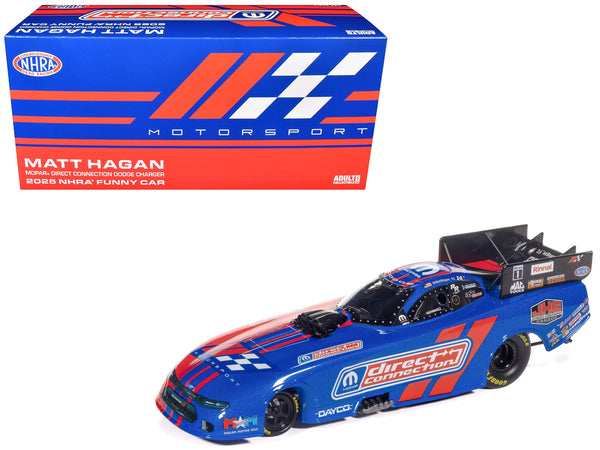 Dodge Charger NHRA Funny Car Matt Hagan "MOPAR Direct Connection" (2025) Limited Edition 1/24 Diecast Model Car by Auto World