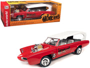 Monkeemobile Red with White Top and Interior "The Monkees" with Four Monkees Figure Cutouts "Silver Screen Machines" Series 1/18 Diecast Model Car by Auto World image 5