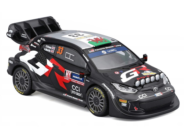 Toyota GR Yaris Rally1 Hybrid #33 Elfyn Evans - Scott Martin "Toyota Gazoo Racing WRT" "World Rally Championship" (2024) "Race" Series 1/43 Diecast Model Car by Bburago image 2