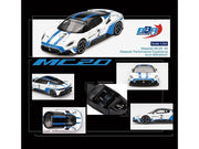 Maserati MC20 #2 White with Blue Stripes and Black Top "Maserati Performance Experience" 1/64 Diecast Model Car by BBR image 3