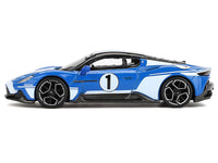 Maserati MC20 #1 Blue with White Stripes and Black Top "Maserati Performance Experience" 1/64 Diecast Model Car by BBR image 2