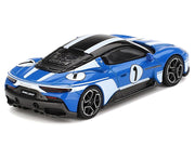 Maserati MC20 #1 Blue with White Stripes and Black Top "Maserati Performance Experience" 1/64 Diecast Model Car by BBR image 3